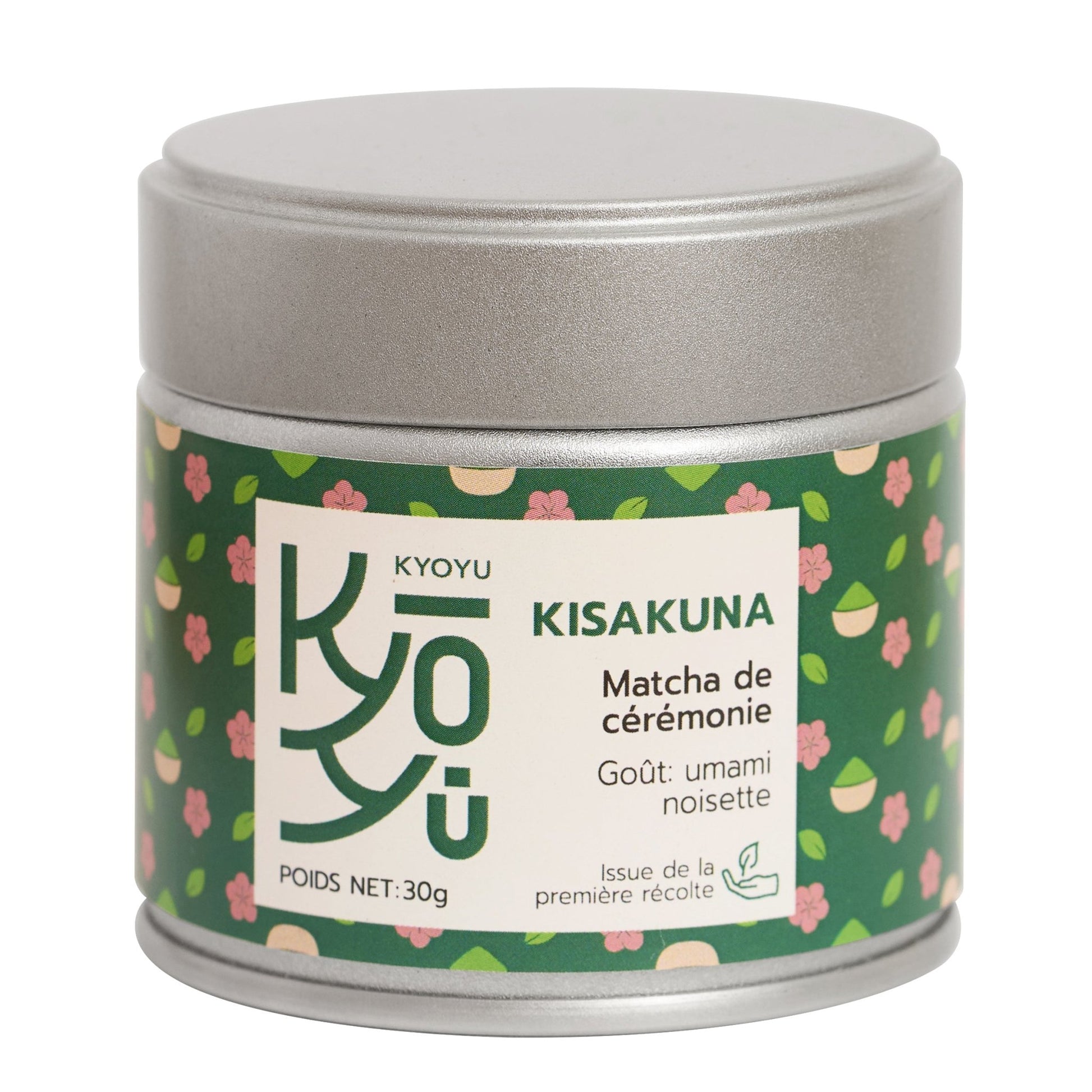 Kyoyu matcha Kisakuna sur fond blanc